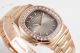 Swiss Replica Rose Gold Patek Philippe Nautilus Diamond Watches With Gray Dial (2)_th.jpg